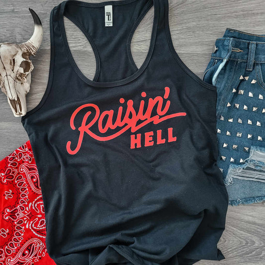 Raisin' Hell Tank - Black
