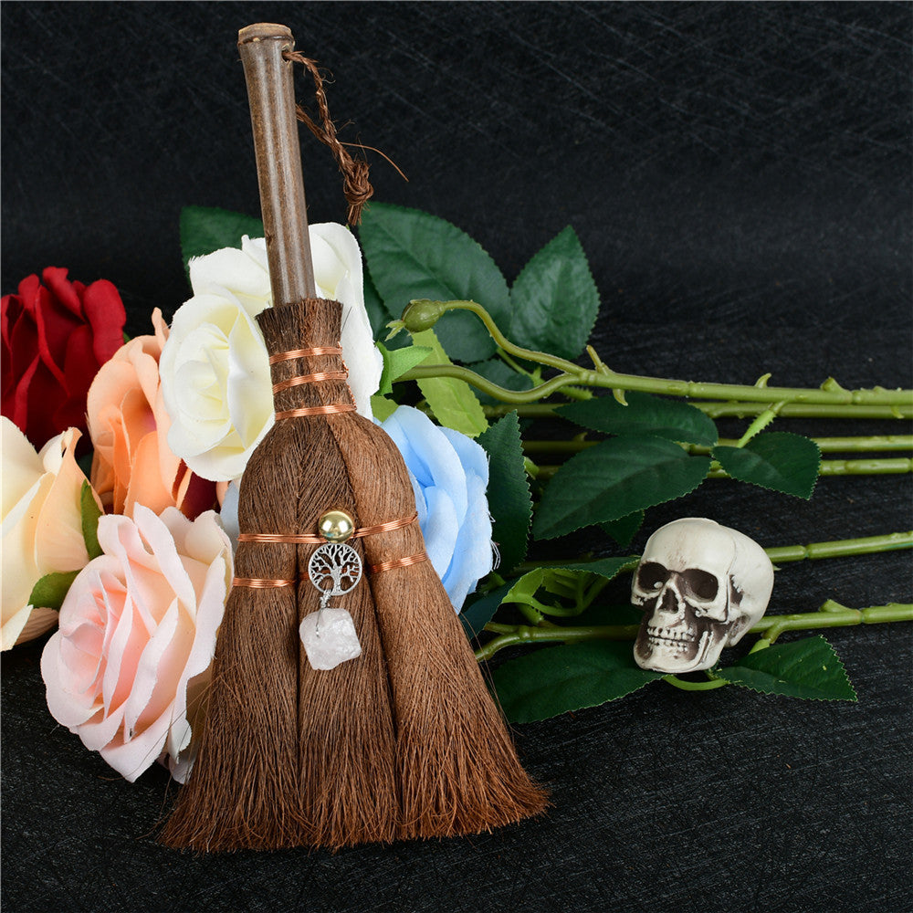 Car Pendant Witch Mini Crystal Pendant Broom