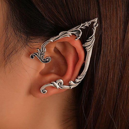 Retro Elf Pierced Ear Clip Single Niche